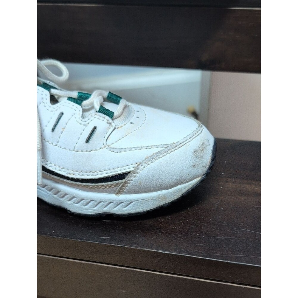 Easy Spirit Romy White Sneakers Green/Blue Accents Size 8M - Picture 6 of 10
